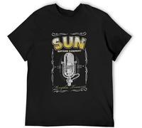 MISS LILLY Sun Record 1952 Rockabilly Vintage Crackle Men T-Shirt Black S