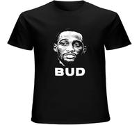 MISS LILLY Terence Crawford Bud Big Face Silhouette Boxing Fight Fan Mens T-Shirt Printed Graphic Top Unisex Tee Black M