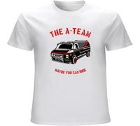 MISS LILLY The A-Team Van Funny 80'S TV Program Show Mens T-Shirt Printed Graphic Top Unisex Tee White S