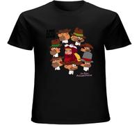 MISS LILLY The Ant Hill Mob And Penelope Pitstop Mens T-Shirt Printed Graphic Top Unisex Tee Black L