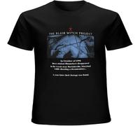MISS LILLY The Blair Witch Project Mens T-Shirt Printed Graphic Top Unisex Tee Black S