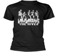 MISS LILLY The Hives Skeleton T Shirt Fit Casual Graphic Short Sleeve Tops Black L