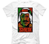 MISS LILLY The Iron Sheik - Propaganda T-Shirt Comfortable Casual Short Sleeve Tops White XL