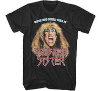 MISS LILLY Twisted Sister We're Not Gonna Take It Men's T Shirt Dee Snider Stay Hungry Black M