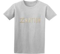 MISS LILLY Z Nation Logo Shirt T for Mens Casual Graphic Comfortable Tees Grey XXL