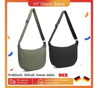 Miss Lulu 2 pezzi borsa a mezzaluna da DONNA-design elegante e tracolla regolabile-borsa a tracolla Hobo tinta unita portatile