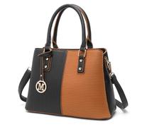 Miss Lulu Borsa da Donna Bugatti Elegante Spalla PU Pelle con tracolla rimovibile, Borsa Delle Signore Di Sacchetto con Blocco del Colore, Tote Shopper Bag Borsetta Grande Lavoro Satchel