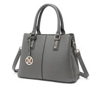 Miss Lulu Borsa da Donna Bugatti Elegante Spalla PU Pelle con tracolla rimovibile, Borsa Delle Signore Di Sacchetto con Blocco del Colore, Tote Shopper Bag Borsetta Grande Lavoro Satchel