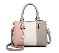 Miss Lulu Borsa a Mano PU Pelle, Borse Tracolla Multicolore Donna Spalla Tote Top Elegante