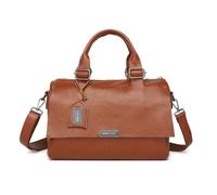 Miss Lulu Borsa Bauletto Donna in Vera Pelle con Tracolla Larga Regolabile, Borsa a Tracolla Pratica per il Lavoro, lo Studio e le Passeggiate