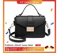 Miss Lulu borsa da donna piccola borsa elegante con manico borsa a tracolla in pelle elegante borsa a tracolla per Allt Black