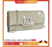 Miss Lulu Borsa da sera da DONNA pochette glitterata con catena-elegante busta per collane per matrimonio, festa e ballo