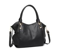 Miss Lulu - Borsa Donna Grande con Tracolla Regolabile, Tote Bag Impermeabile in Pelle PU, Borsa Tracolla Donna per Uso Quotidiano e Viaggio