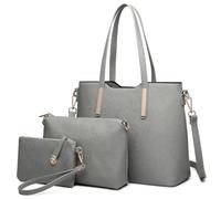 Miss Lulu Borsa Donna Set, Borsette a Mano Tote Tracolla Spalla PU Pelle, per Shopping, Partito, Tempo libero & lavoro 2/3 pezzi Set