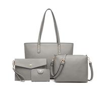 Miss Lulu Borsa Donna Set, Borsette a Mano Tote Tracolla Spalla PU Pelle, per Shopping, Partito, Tempo libero & lavoro 2/3 pezzi Set