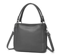 Miss Lulu Borsa Donna Tracolla Elegante Media, Borse Mano Spalla Morbida PU Pelle Impermeabile, Borsetta Grande Con 3 Tasche, Tote Bag per Lavoro Scuola Università e Viaggio