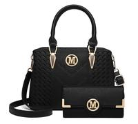 Miss Lulu Borsa a Mano Donna Elegante, Tracolla Regolabile, PU Pelle Impermeabile, Molte Tasche Scomparti, Tote Shopper Bag Borsetta Grande Lavoro