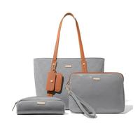Miss Lulu Borsa Tote Donna, Borsa Tracolla Donna in Pelle PU, Tote Bag 4 Pcs Borsa