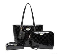 Miss Lulu Borsa Tote Donna, Borsa Tracolla Donna in Pelle PU, Tote Bag 4 Pcs Borsa