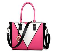 Miss Lulu Borsa Tote, Borsa a Mano in Pelle, Borsa a Tracolla a Forma di V per Donna, Borsa da Donna, Borse Grandi Donna