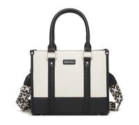 Miss Lulu Borsa Tote Donna Grande, Borse Media Firmate PU Pelle Tracolla a Forma di V, Ampia e Pratica per Viaggio, Università e Lavoro Nero