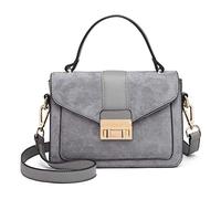 Miss Lulu Borsa Tote Donna Grande in Pelle PU per Lavoro e Università | Stile classico, materiale rigido e impermeabile con chiusura a zip per passeggiate, viaggi, tragitti quotidiani