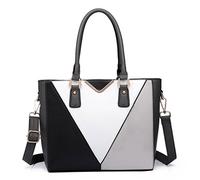 Miss Lulu Borsa Tote Donna Grandi, PU Pelle Tracolla a Forma di V, Ampia e Pratica Ideale per Uscite, Università e Lavoro