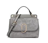 Miss Lulu Borsa Tracolla Donna con Manico Superiore in Similpelle e Camoscio Vintage Medie