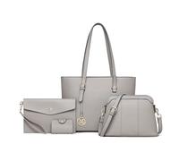 Miss Lulu Borsa Donna, Set di 4 Borsa Tote, Borsa a Tracolla in Pelle PU, Borsa a Spalla, Pochette, Porta Carte, Portafoglio