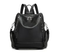Miss Lulu Borsa Zaino Donna Elegante, Zaino Antifurto in Pelle per Donna, Zainetto Grande e Versatile per Uso Quotidiano e Viaggio