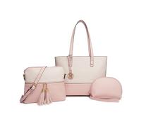 Miss Lulu Borse Mano Donna Pelle, Pochette Donna Multifunzione Set 3 Pezzi, Borsa Tracolla Spalla, Borse Tote Elegante Università Lavoro