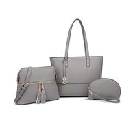 Miss Lulu Borsa Donna, Pochette Donna Multifunzione Set 3 Pezzi, Borse a Mano Donna, Borse a tracolla, Borse Tote elegante Pelle Borse Donna