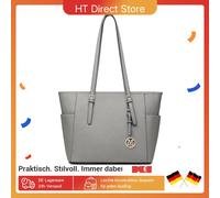 Miss Lulu Handbag DONNA, borsa shopper grande, borsa a tracolla con tracolla regolabile, versione migliorata Black