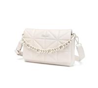 Miss Lulu Piccola borsa a tracolla da donna, morbida e classica, trapuntata, con cinturino largo, in pelle ecologica in poliuretano, impermeabile, ideale come regalo per ragazze, Beige, L22*W4*H16cm