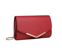 Miss Lulu Pochette Donna Elegante, Clutch PU Pelle, Borsetta Tracolla Media con Chiusura Magnetica, per Cerimonie, Matrimoni, Appuntamenti e Regali