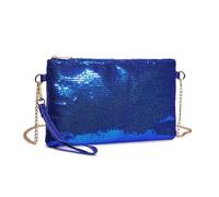 Miss Lulu Pochette Donna Elegante con Paillettes e Catena in Metallo