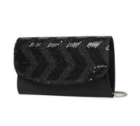 Miss Lulu Mini pochette da donna con paillettes brillanti, motivo a righe vintage, borsa a tracolla o borsa a tracolla