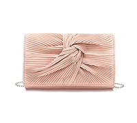 Miss Lulu Pochette da donna, borsa da sera per matrimonio, grande fiocco morbido con glitter fini, borsa sintetica, borsa per feste di fine anno