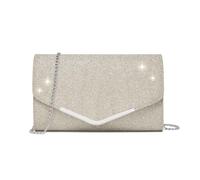 Miss Lulu Pochette elegante da donna, mini borsa a tracolla da donna, può contenere tablet da 8,3 ', adatta per feste, matrimoni, banchetti, regali, 0-2 Oro, 9.45 x 5.91 x 2.36 inches, Minimal