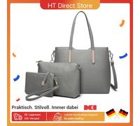 Miss Lulu Set di borse a tracolla da DONNA Borsa con manico grande da 3 pezzi Borsa da trasporto Borsa tote Borsa da donna Comoda Beige