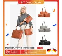 Miss Lulu Set di borse da DONNA Borsa a tracolla in 4 pezzi Borsa a tracolla Borsa Borsa Dead Borsa con manico grande