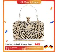 MISS LULU Pochette da donna a guscio rigido con perline borse da cena da donna pure borse da sera con catena staccabile