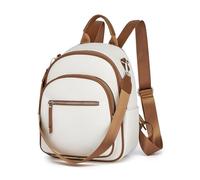 Miss Lulu Zaino Donna Antifurto Media, Zaini da Donne Elegante, Borsa Casual Zainetto Impermeabile Pelle PU, Tracolla Spalla per Viaggio Lavoro Scuola