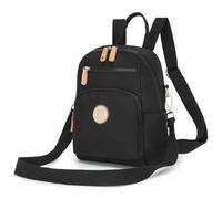 Miss Lulu Zaino Donna Media, Borsa Zainetto Antifurto Impermeabile 8 Tasche, Zaini Casual Tracolla Regolabile a Singola/Doppia Spalla, per Viaggio, Scuola, Lavoro, Shopping, Visite e Università