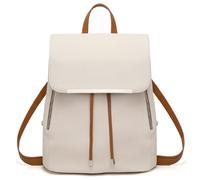 Miss Lulu Zaino Donna, Shell con Coulisse Borsa Zainetto Donna, Zaini Elegante PU Pelle Impermeabile, Zaino Medio Antifurto Scuola Lavoro Viaggio