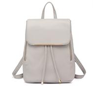 MISS LULU Zaino Donna Borsa Zainetto Donna Casual Zaino Fashion Shell con Coulisse Zaino in Pelle Sintetica Design a conchiglia Zaino di Medie Dimensioni