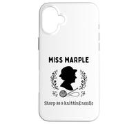 Miss Marple Sharp come un ferro da maglia Custodia per iPhone 16 Plus
