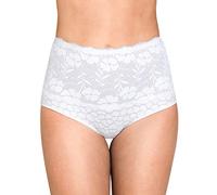MISS MARY OF SWEDEN Jacquard & Lace Guaina Modellante a Vita Alta per Donna 48 White