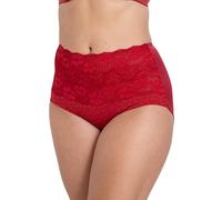 MISS MARY OF SWEDEN Jacquard & Lace Guaina Modellante a Vita Alta per Donna 58 Rosso