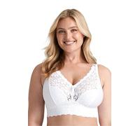 MISS MARY OF SWEDEN Lace Dreams Reggiseno Regolabile in Lunghezza Elasticizzato Senza Ferretto in Materiale Riciclato 5D White
